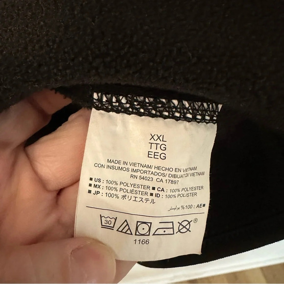 Old Navy Women’s Black Long Sleeve Zipper Front Fleece Jacket Size XXL GUC - Picture 7 of 8